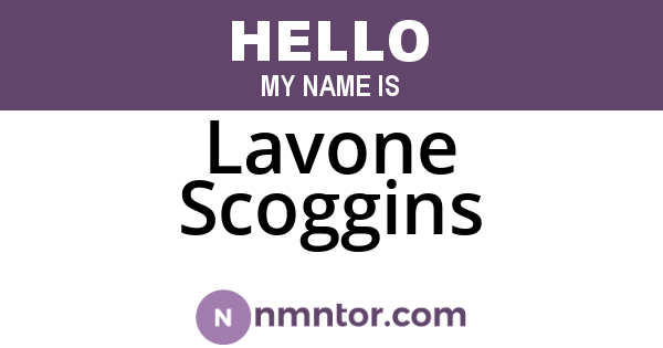 Lavone Scoggins