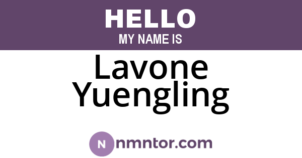 Lavone Yuengling