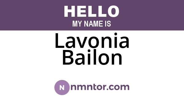 Lavonia Bailon