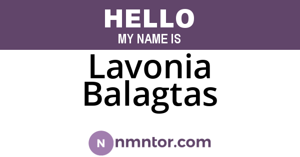 Lavonia Balagtas