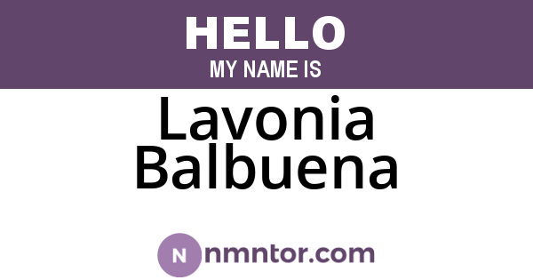 Lavonia Balbuena