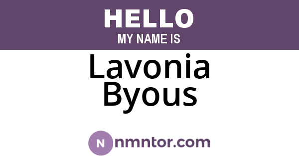Lavonia Byous