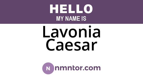 Lavonia Caesar
