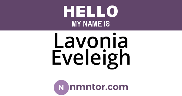 Lavonia Eveleigh