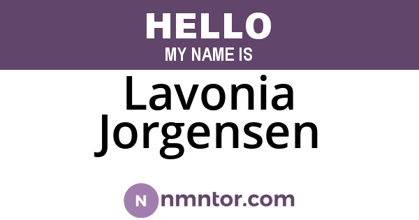 Lavonia Jorgensen