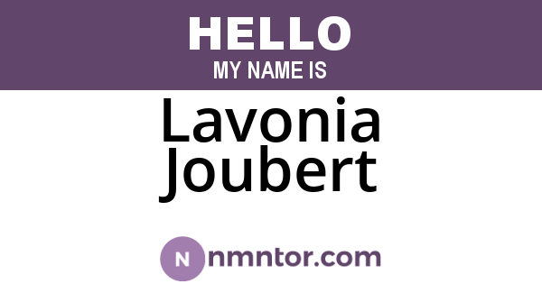 Lavonia Joubert