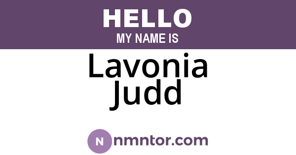 Lavonia Judd