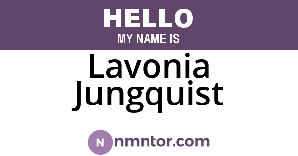 Lavonia Jungquist