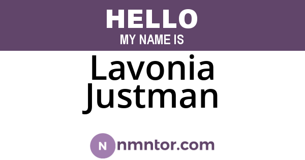 Lavonia Justman