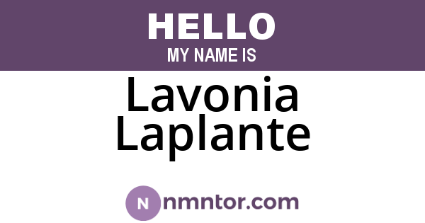 Lavonia Laplante