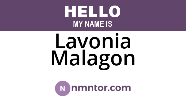 Lavonia Malagon