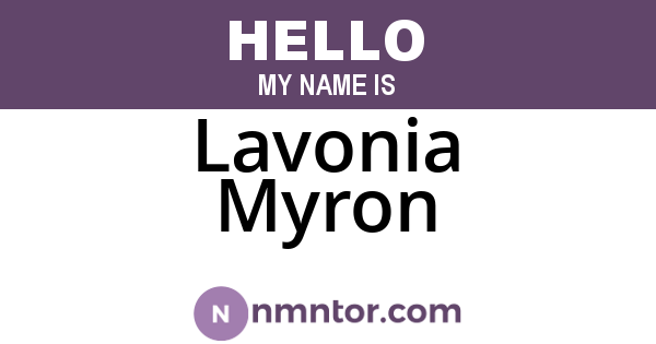 Lavonia Myron