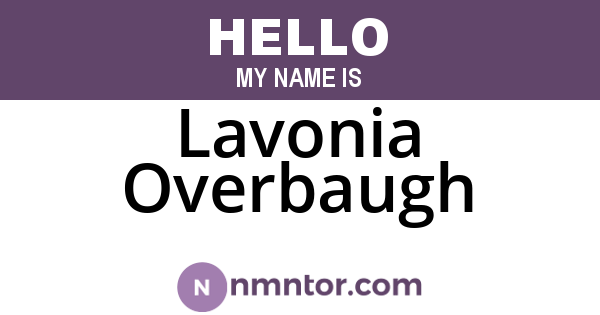 Lavonia Overbaugh