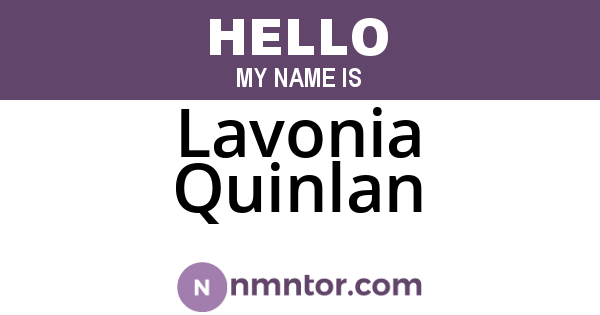 Lavonia Quinlan
