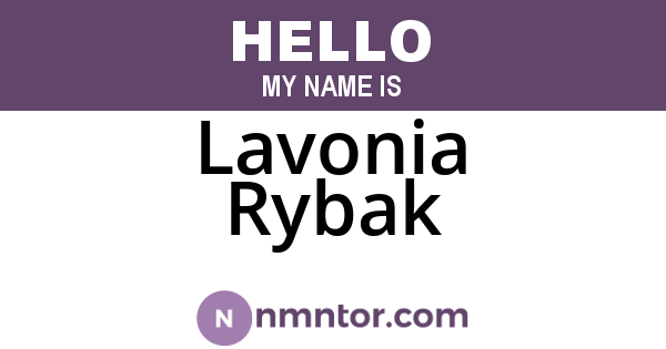 Lavonia Rybak