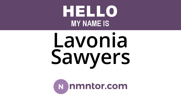 Lavonia Sawyers