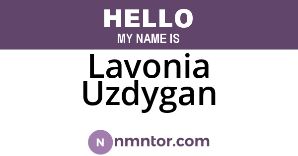 Lavonia Uzdygan