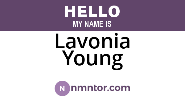 Lavonia Young