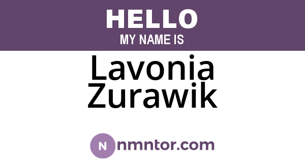 Lavonia Zurawik