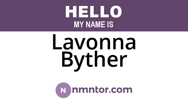 Lavonna Byther