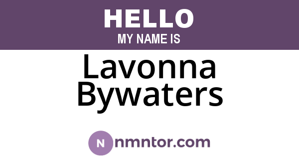 Lavonna Bywaters