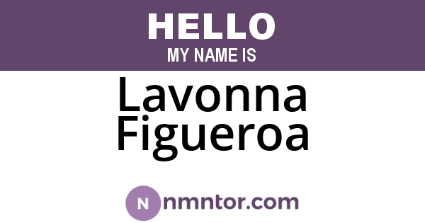 Lavonna Figueroa