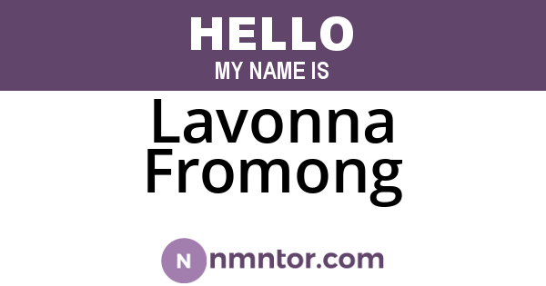 Lavonna Fromong