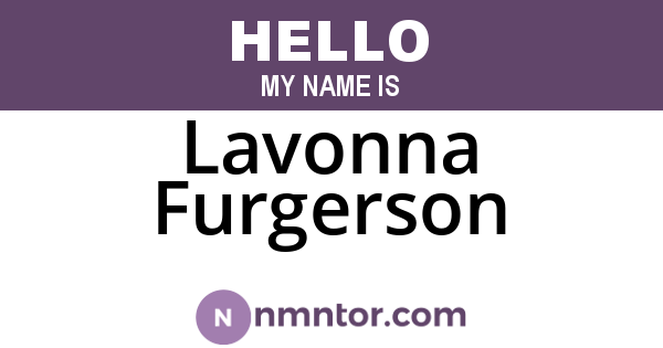 Lavonna Furgerson