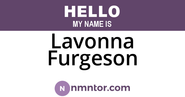 Lavonna Furgeson
