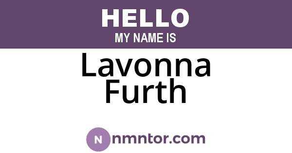 Lavonna Furth