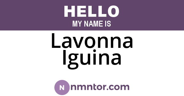 Lavonna Iguina