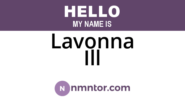 Lavonna Ill