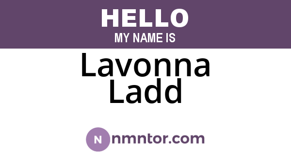 Lavonna Ladd