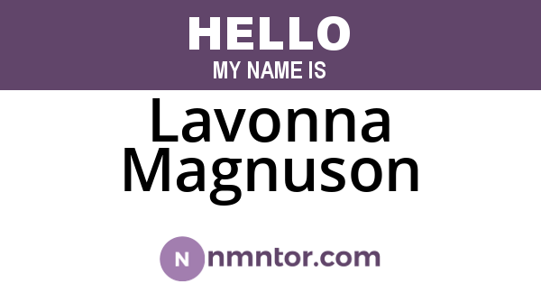 Lavonna Magnuson