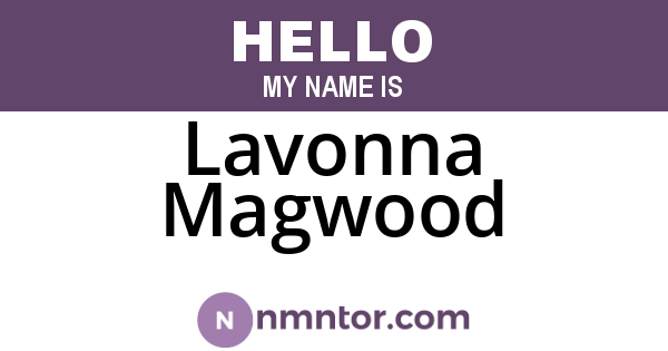Lavonna Magwood