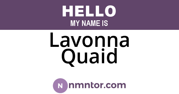 Lavonna Quaid