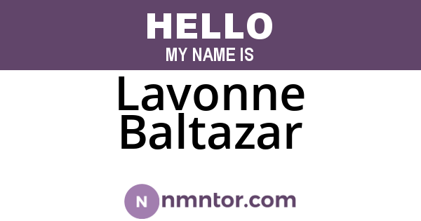 Lavonne Baltazar