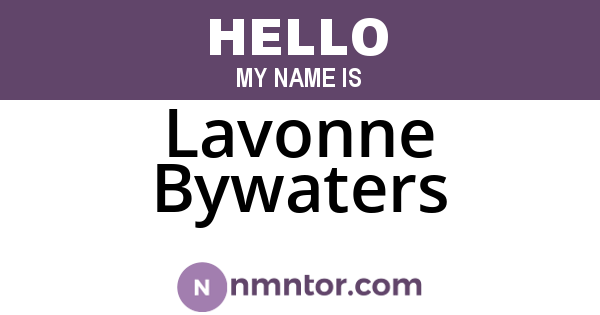 Lavonne Bywaters