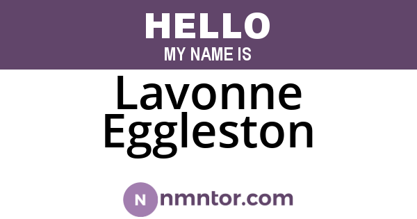 Lavonne Eggleston