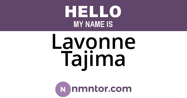 Lavonne Tajima