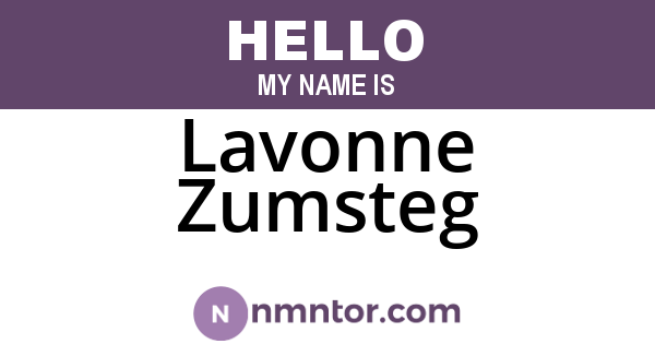 Lavonne Zumsteg