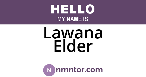 Lawana Elder