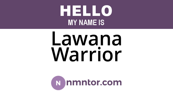 Lawana Warrior