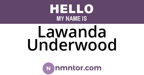 Lawanda Underwood