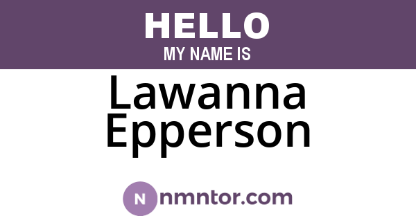 Lawanna Epperson