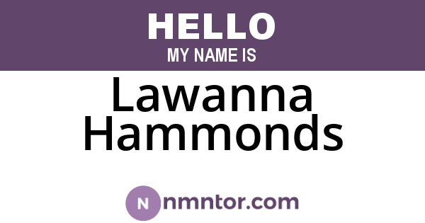 Lawanna Hammonds