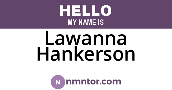 Lawanna Hankerson