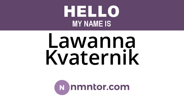 Lawanna Kvaternik