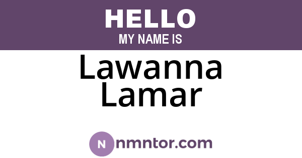 Lawanna Lamar