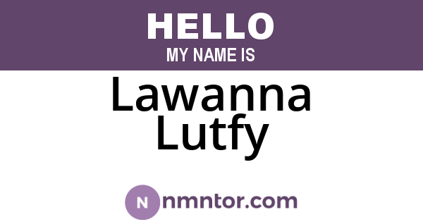 Lawanna Lutfy